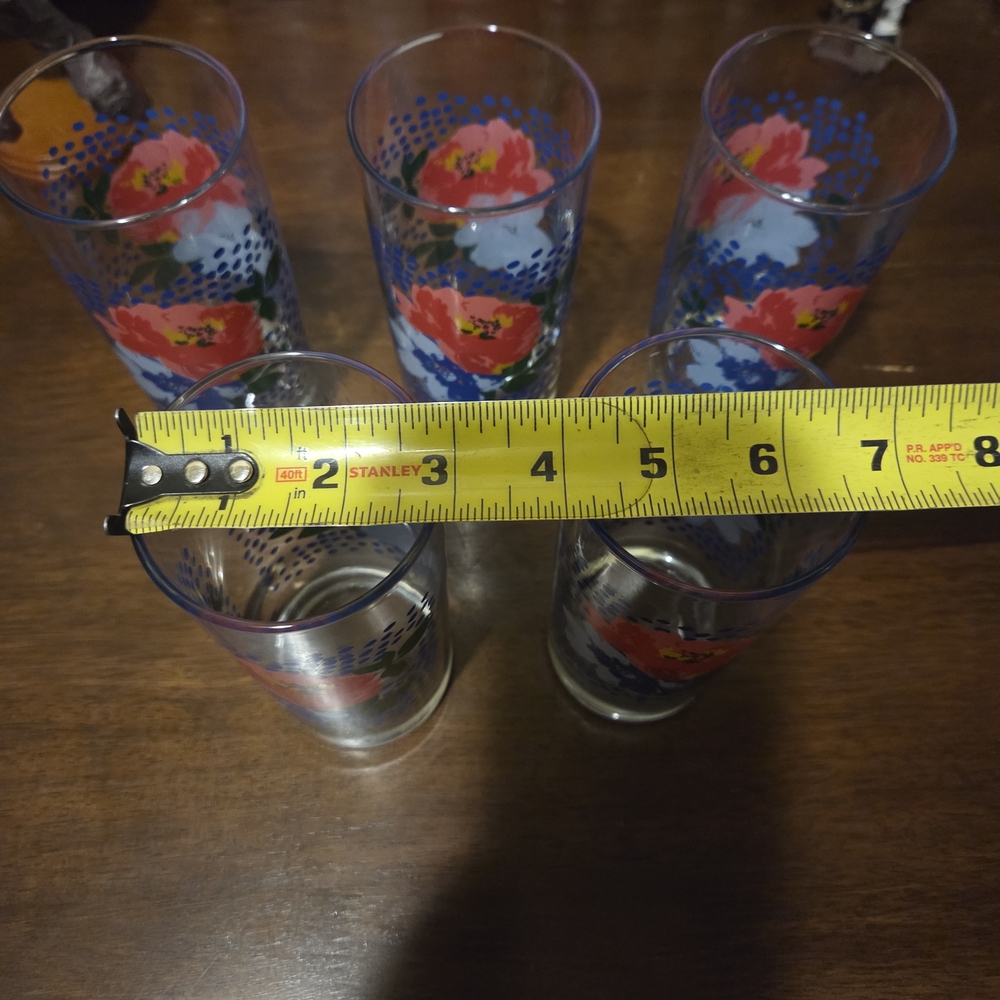 The Pioneer Woman Vibrant Floral Glass Tumblers - Picture 7 of 8